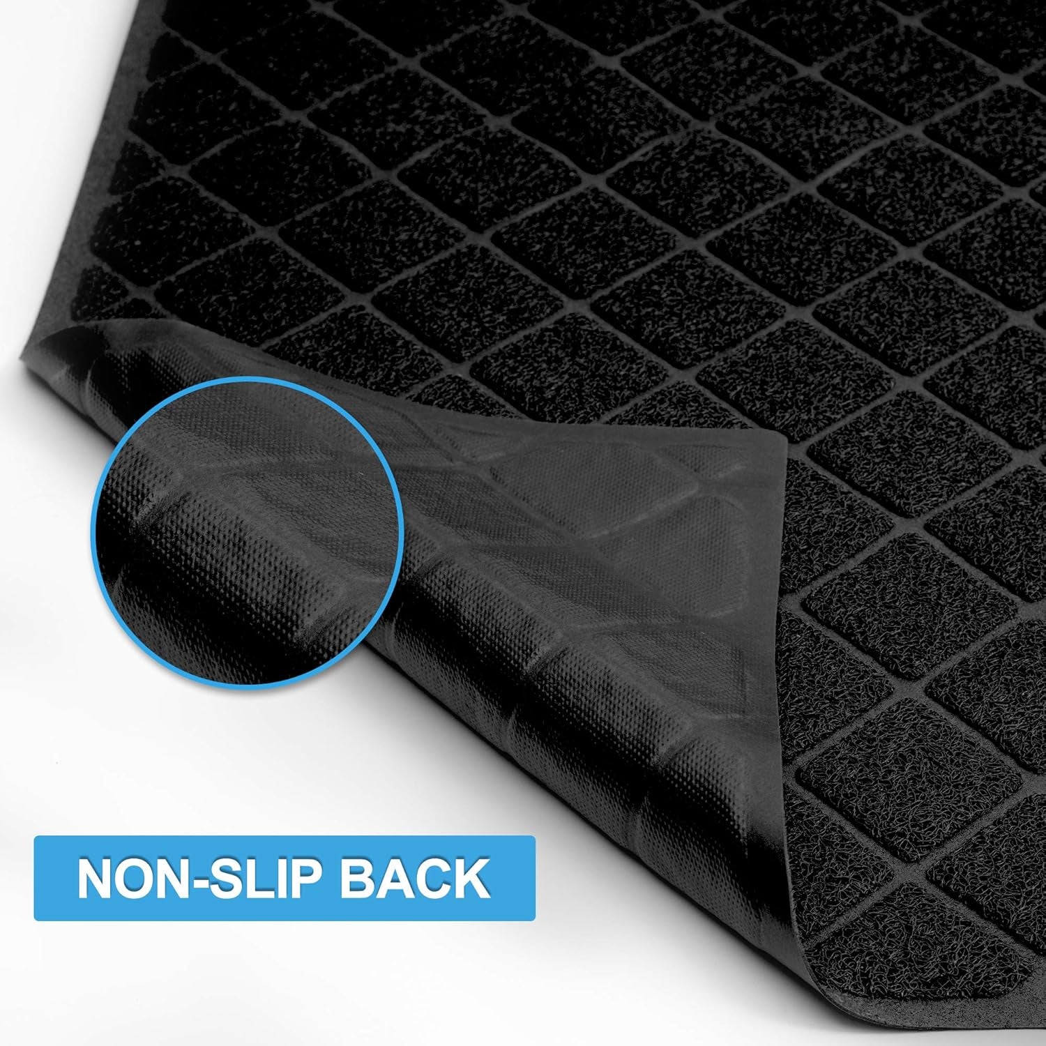 Premium Cat Litter Mat, Litter Box Mat with Non-Slip and Waterproof Backing, Litter Trapping Mat Soft on Kitty Paws and Easy to Clean, Cat Mat Traps Litter from Box